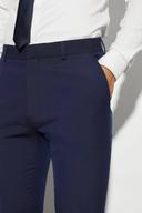 Mens Navy Tall Skinny Suit Trousers
