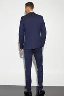 Mens Navy Tall Skinny Suit Trousers