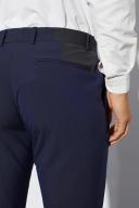 Mens Navy Tall Slim Suit Trousers