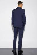 Mens Navy Tall Slim Suit Trousers
