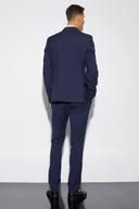 Mens Navy Tall Slim Suit Trousers