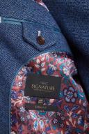 Mens Next Nova Fides Signature Herringbone Wool Blazer - Blue