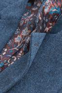 Mens Next Nova Fides Signature Herringbone Wool Blazer - Blue