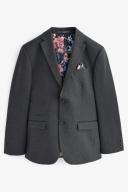 Mens Next Puppytooth Suit: Jacket - Grey
