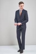 Mens Next Signature Tollegno Wool Suit: Jacket - Blue