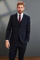 Mens Next Signature Tollegno Wool Suit: Jacket - Blue