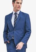 Mens Next Signature Tollegno Wool Suit: Jacket - Blue