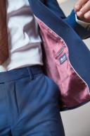 Mens Next Signature Tollegno Wool Suit: Jacket - Blue