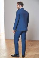 Mens Next Signature Tollegno Wool Suit: Jacket - Blue