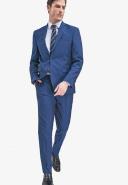 Mens Next Signature Tollegno Wool Suit: Jacket - Blue