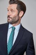 Mens Next Signature Tollegno Wool Suit: Jacket - Blue