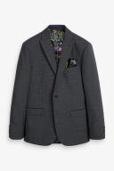 Mens Next Signature Tollegno Wool Suit: Jacket - Grey