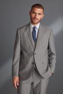 Mens Next Signature Tollegno Wool Suit: Jacket - Grey