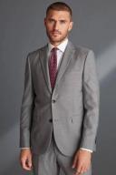 Mens Next Signature Tollegno Wool Suit: Jacket - Grey