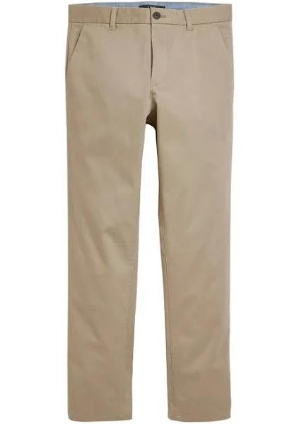 Mens Next Stretch Chino Trousers - Natural