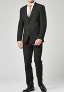 Mens Next Two Button Suit: Jacket - Black