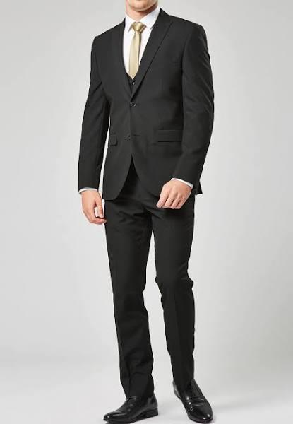 Mens Next Two Button Suit: Jacket - Black