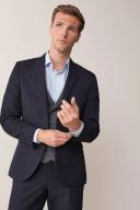 Mens Next Two Button Suit: Jacket - Blue