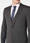 Mens Next Two Button Suit: Jacket - Grey