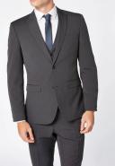Mens Next Two Button Suit: Jacket - Grey