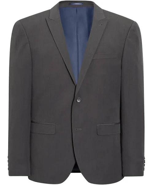 Mens Next Two Button Suit: Jacket - Grey