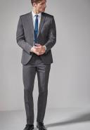 Mens Next Two Button Suit: Jacket - Grey