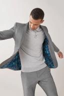 Mens Next Two Button Suit: Jacket - Grey