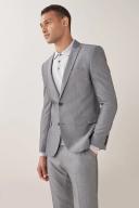 Mens Next Two Button Suit: Jacket - Grey