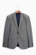 Mens Next Two Button Suit: Jacket - Grey