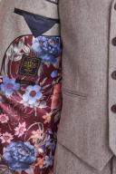 Mens Next Wool Donegal Suit: Jacket - Natural