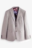 Mens Next Wool Donegal Suit: Jacket - Natural