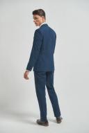 Mens Next Wool Mix Textured Suit: Jacket - Blue