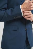 Mens Next Wool Mix Textured Suit: Jacket - Blue