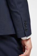 Mens Next Wool Mix Textured Suit: Jacket - Blue