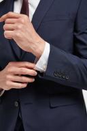 Mens Next Wool Mix Textured Suit: Jacket - Blue
