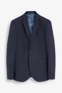 Mens Next Wool Mix Textured Suit: Jacket - Blue