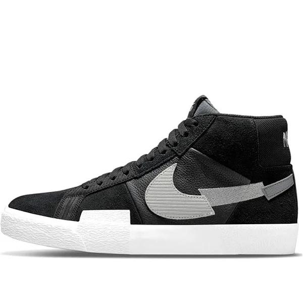 Mens Nike SB Zoom Blazer Mid Premium - Grey/Black - 10.5 Sneaker