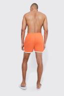 Mens Orange Short Basketball Tape Swim Shorts