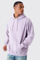 Mens Pale Pink Oversized Washed Hoodie