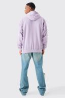 Mens Pale Pink Oversized Washed Hoodie