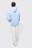 Mens Pastel Blue Ofcl Oversized Washed Hoodie