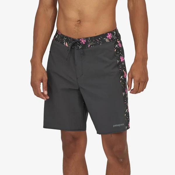 Mens Patagonia Men's Hydropeak Scallop Boardshorts - 18 in. Ink Black Size 38