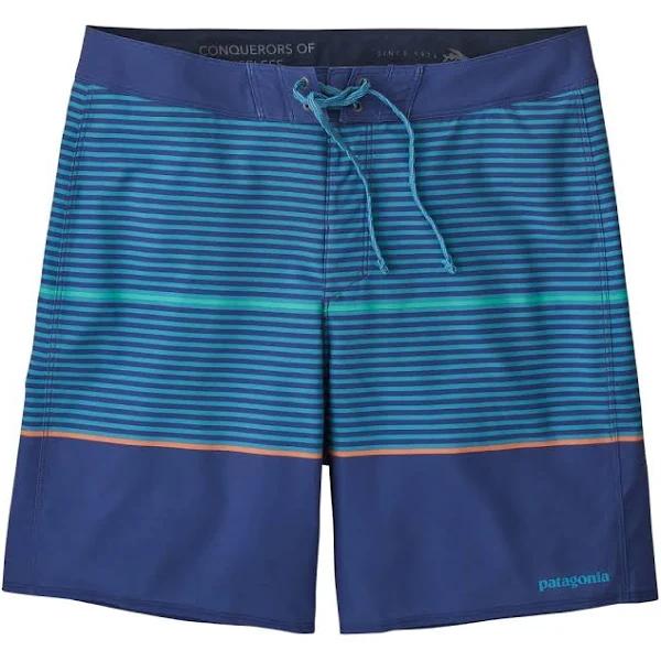 Mens Patagonia Mens Hydropeak Boardshorts - 18 in Anacapa Blue Size 34