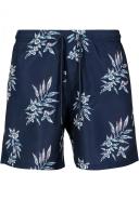 Mens Pattern Swim Shorts - Dark Tropical