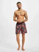 Mens Pattern Swim Shorts - Dark Tropical