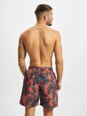Mens Pattern Swim Shorts - Dark Tropical