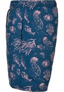 Mens Pattern Swim Shorts - Nautical