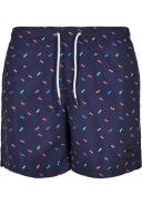 Mens Pattern Swim Shorts - Sunglasses