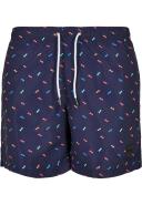 Urban Classics Sunglasses Pattern Swim Shorts in Navy L