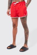 Mens Red Man Signature Runner Swim Short